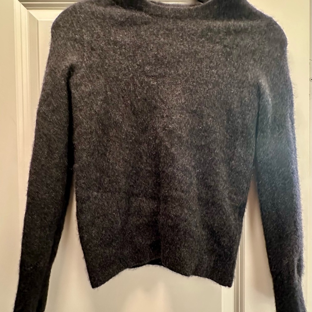 NAADAM Dark Charcoal Gray Cowl Neck Sweater
